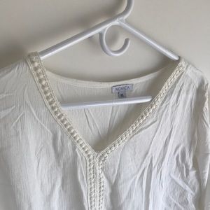 Women’s white long blouse
